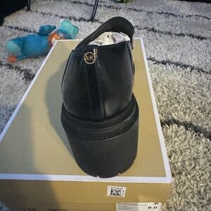 Michael Kors chunky heel loafer.